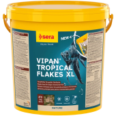 Sera Vipan Flakes Tropical XL 4 кг - храна за израснали декоративни риби, които се хранят на повърхността
